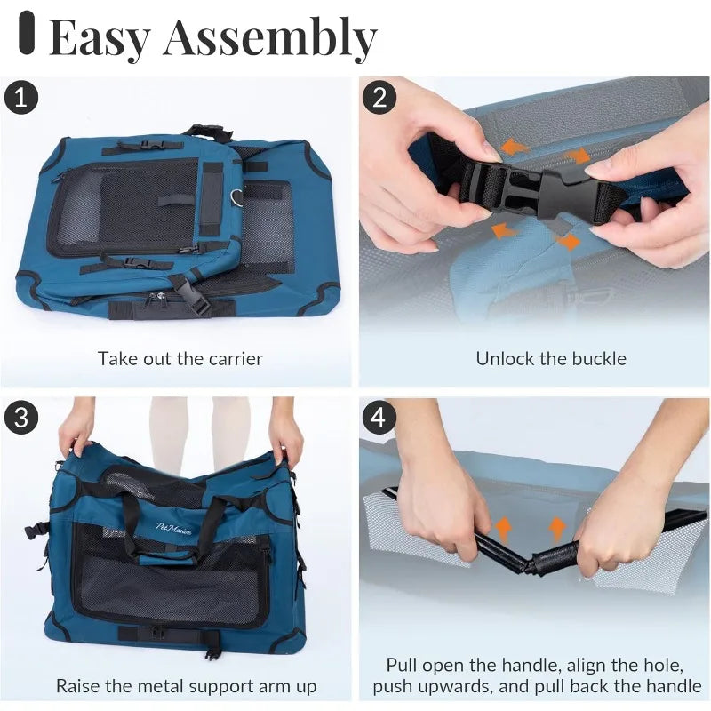Extra Large Cat Carrier For Two Cats Collapsible Soft Sided