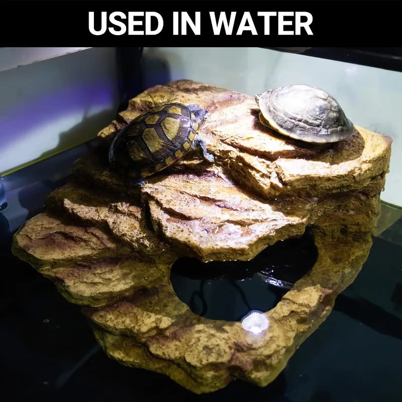 Reptile Hideout Cave Habitat Decor for Bearded Dragons Geckos and Turtles