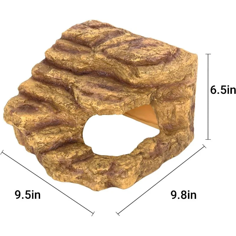 Reptile Hideout Cave Habitat Decor for Bearded Dragons Geckos and Turtles