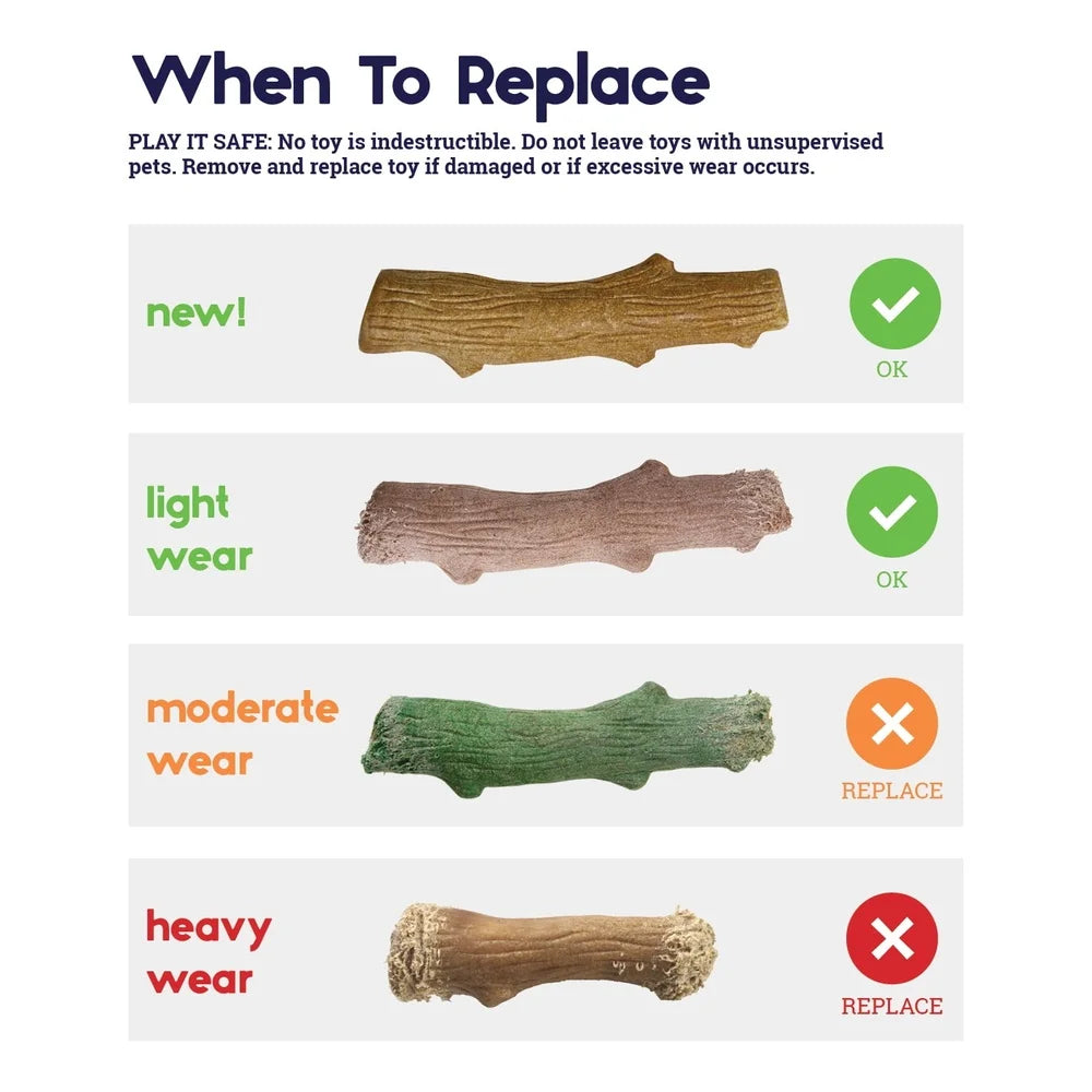 XMSJHignconcerned Wood Dog Chew Toy Long Lasting Anxiety