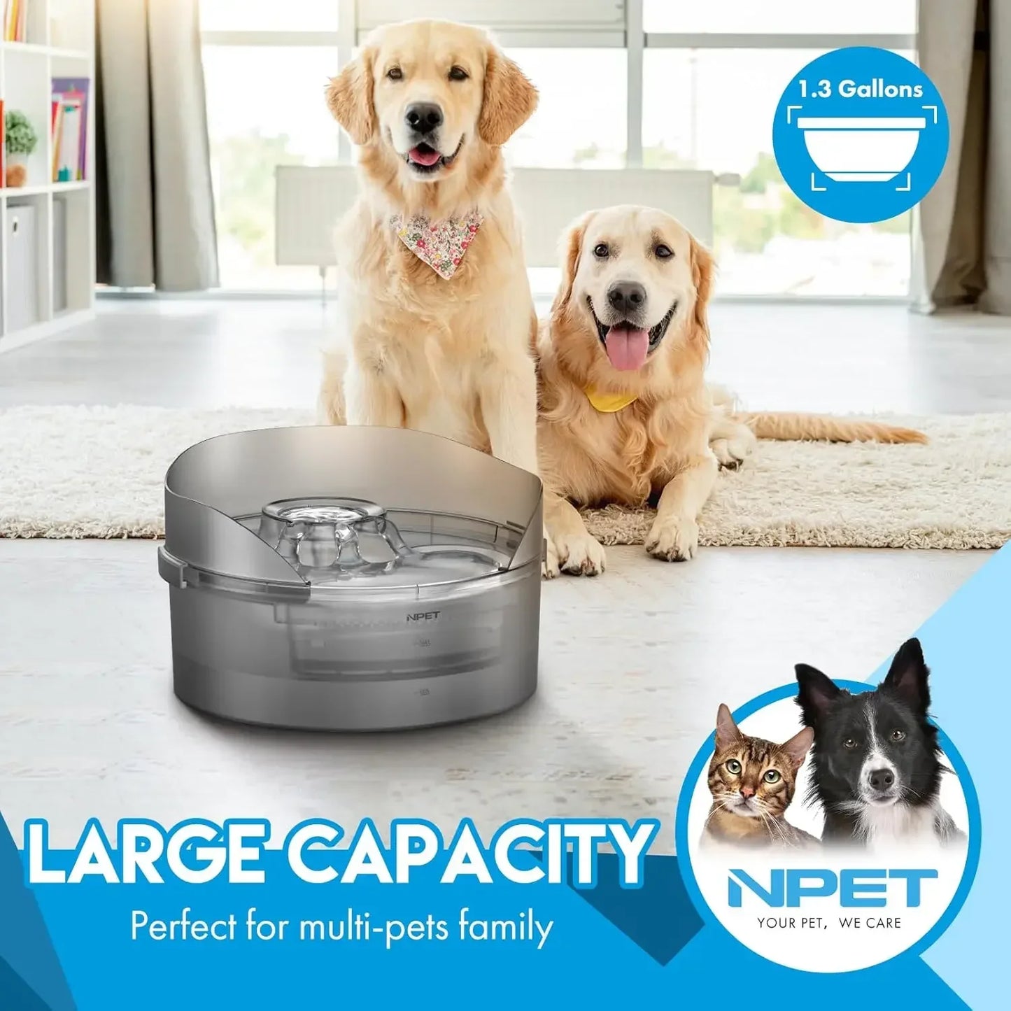 Hign Concerned Chemical NPET DF10 SG Dog Water Fountain