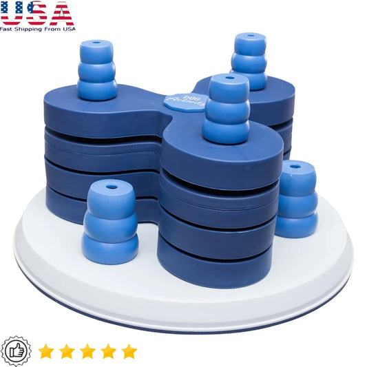Advanced Dog Puzzle Toy Level 3 Interactive Treat Dispenser for Mental Stimulation