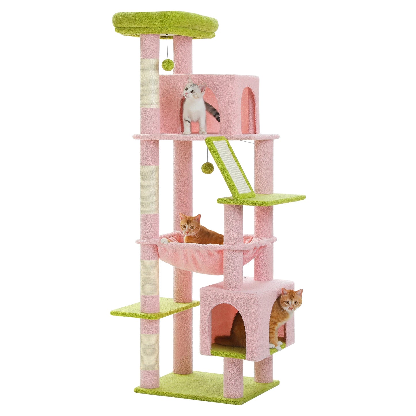 Speedy Pet Cat Tree Tower Hammock And Sisal Climbing Frame