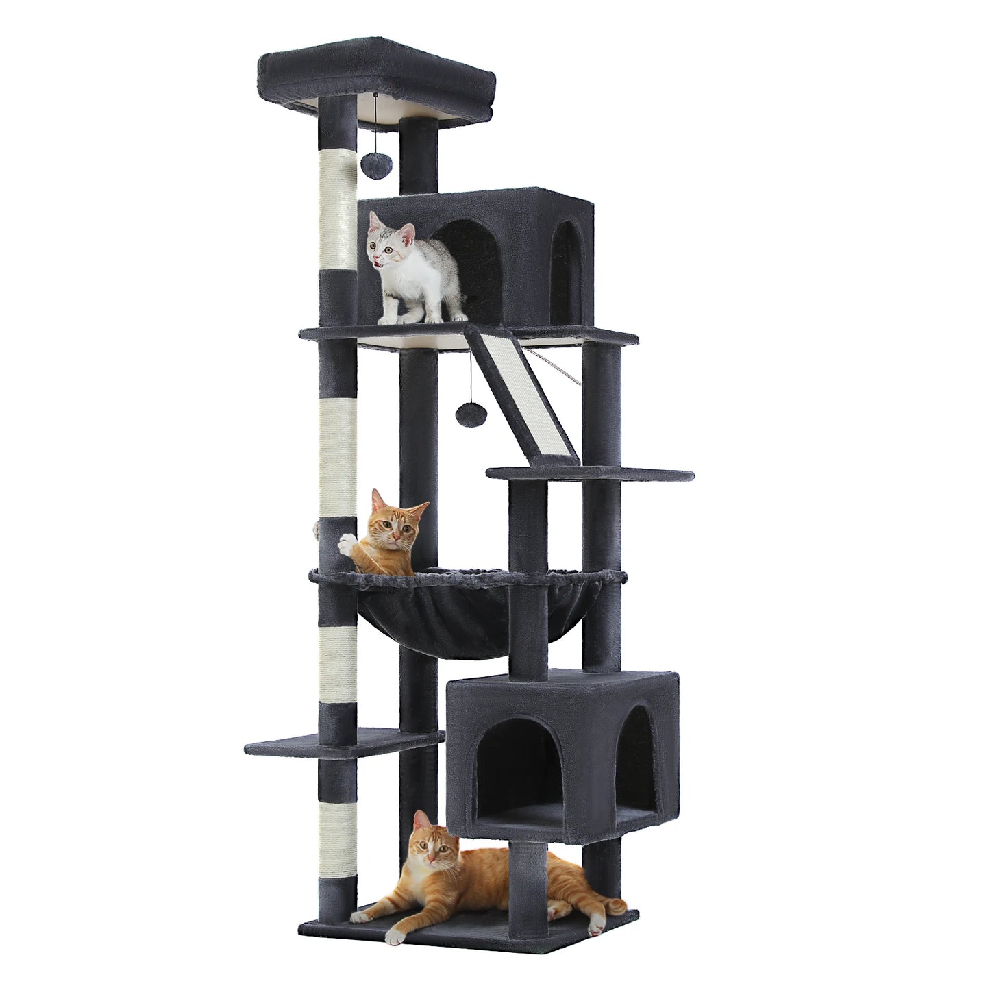 Speedy Pet Cat Tree Tower Hammock And Sisal Climbing Frame