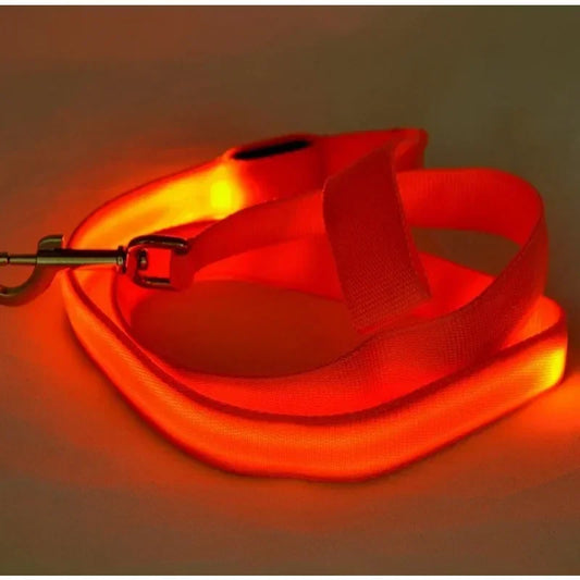Luminous LED Dog Leash Rope Harness Collar for Safety and Visibility at Night