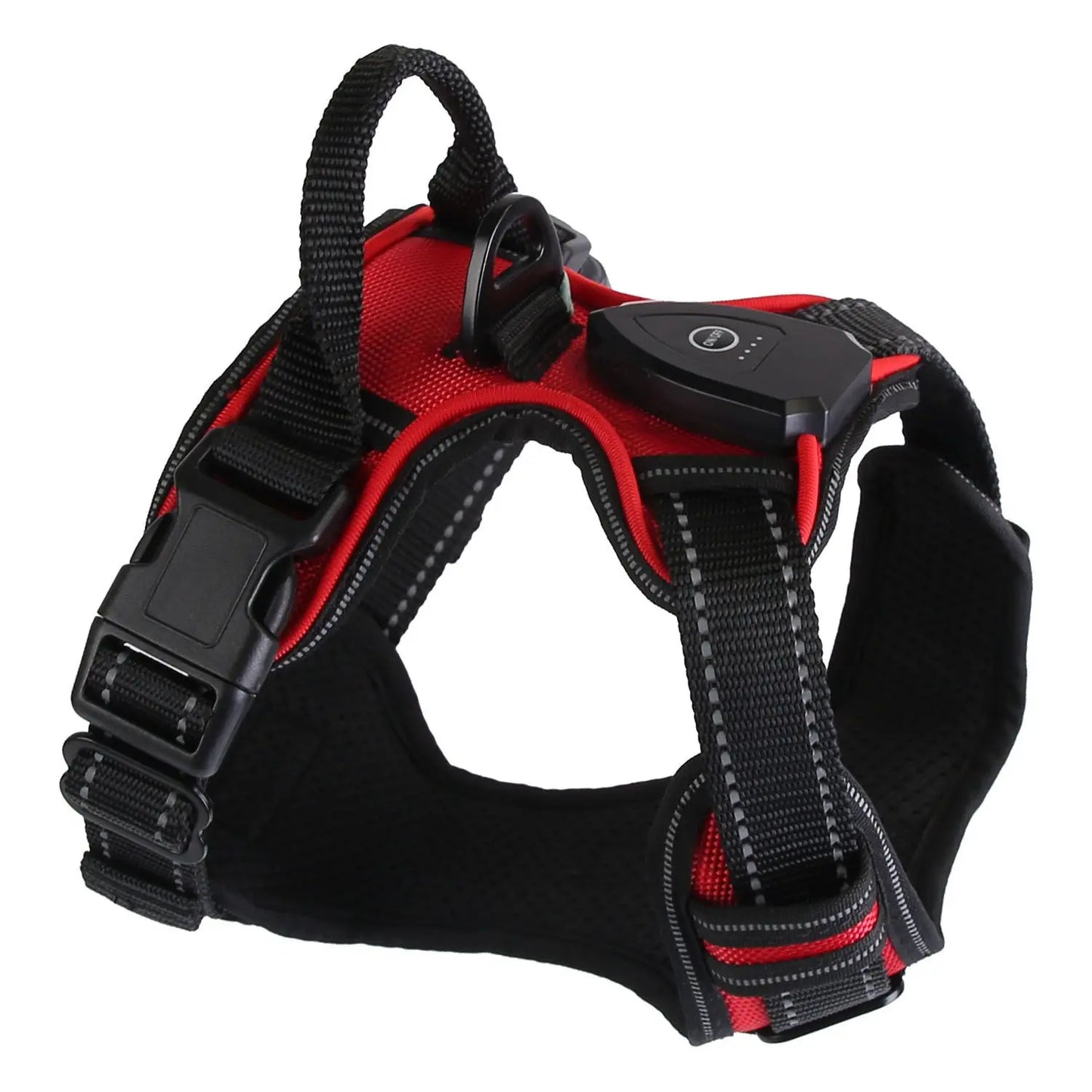 HunanHign-concerned LED Light Up Dog Harness With Handle