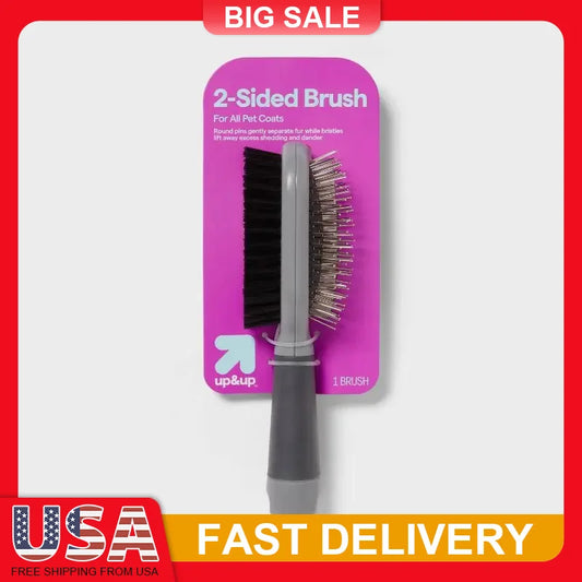 Care Two Sided Dog Comb Grooming Tool Ergonomic Handle