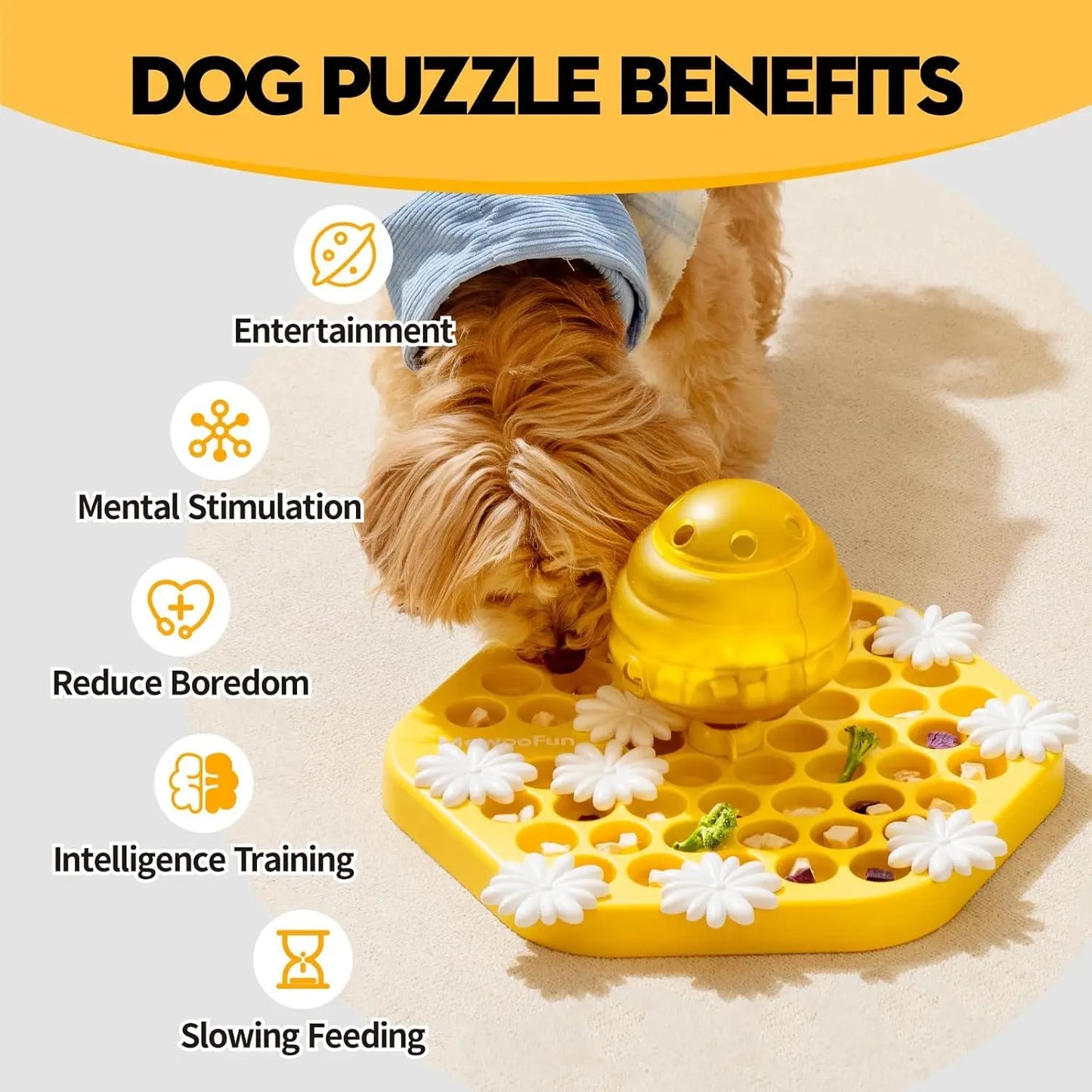 MewooFun Dog Puzzle Toy Set for IQ Training and Mental Enrichment Activities