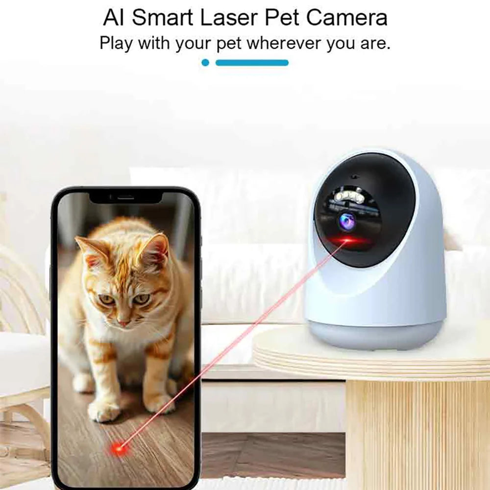 2K Smart Laser Pet Camera Interactive Adjustable Mode Electric Cat Toy