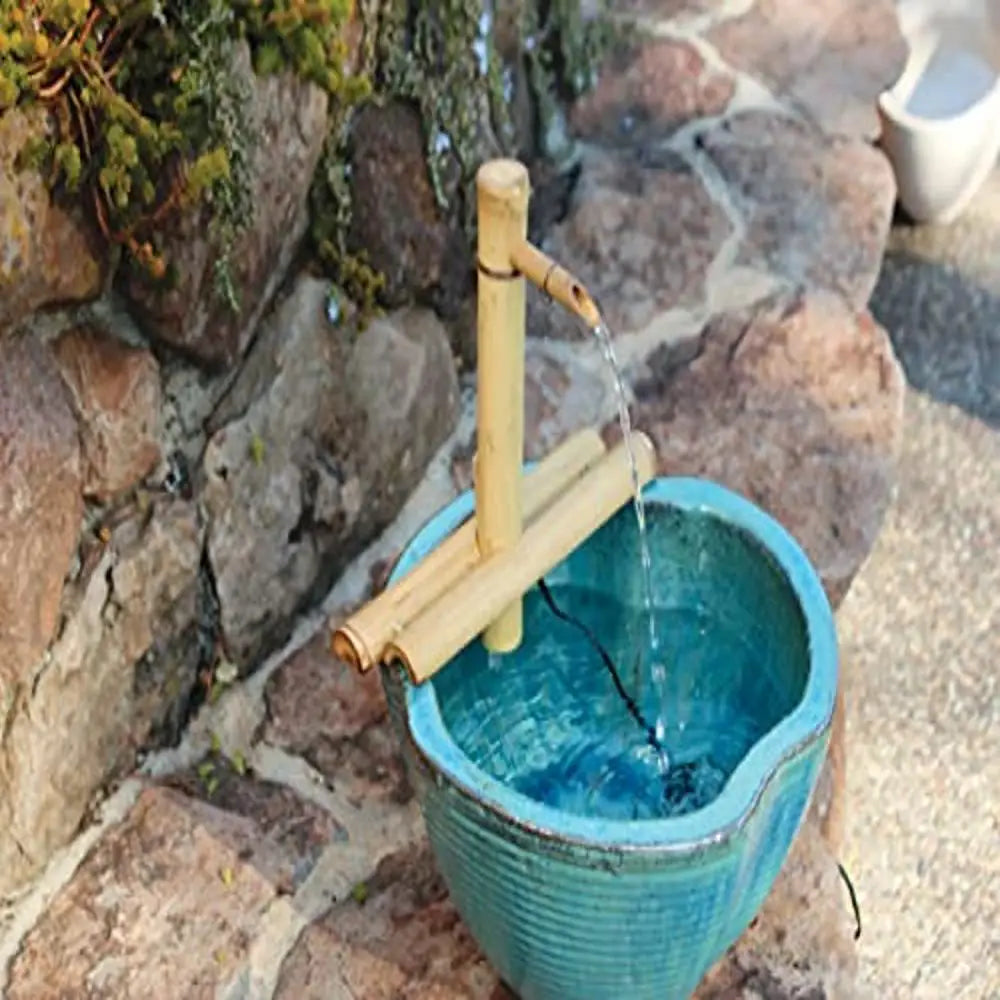 DUTRIEUX Zen Water Fountain Kit Bamboo Indoor Outdoor