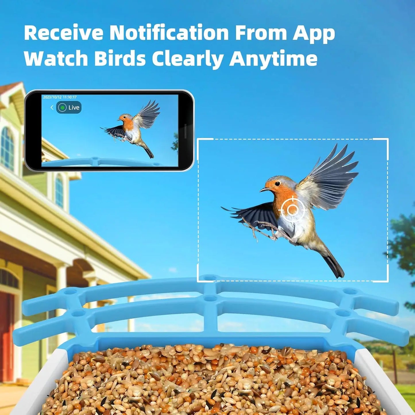 Hign-Concerned NPET Smart Bird Feeder With HD Camera