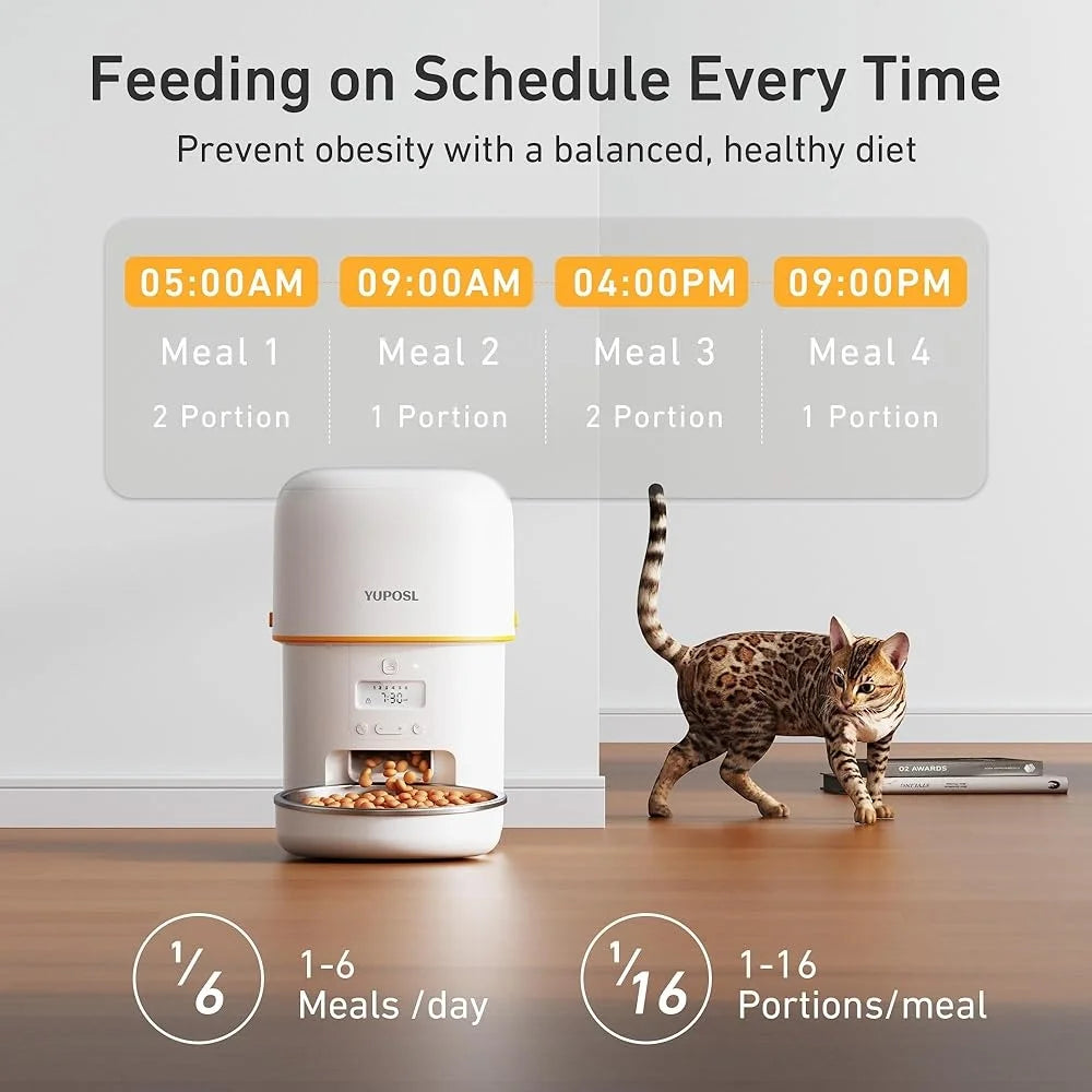 Hign-concerned Automatic Cat Feeder Timed Dispenser
