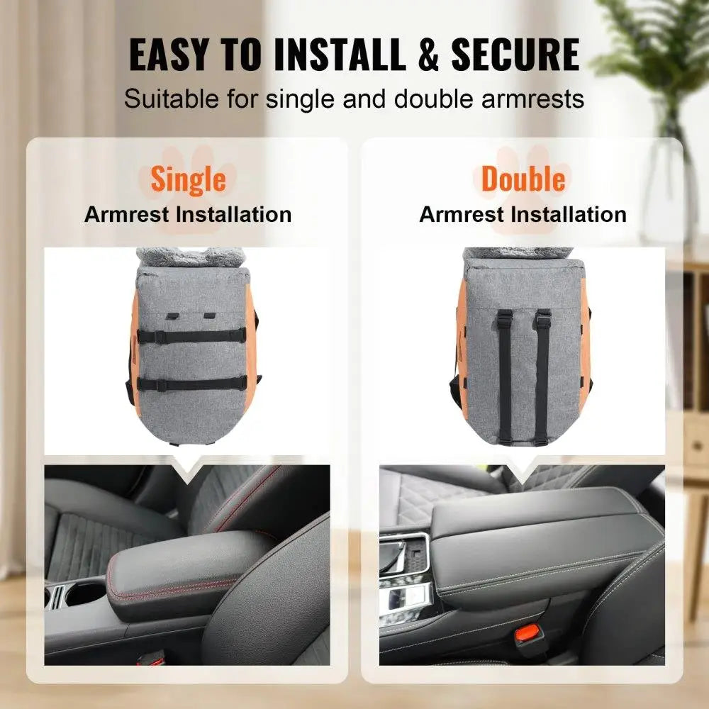 Dog Car Seat Booster for Small Dogs Up to 8 Pounds with Waterproof Design