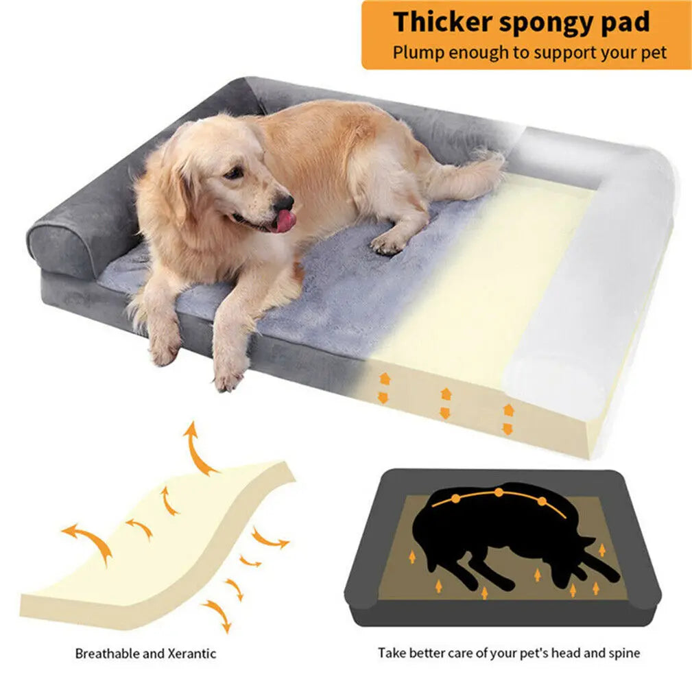 BINGOPAWCN Orthopedic Dog Bed Removable Cover Cushion