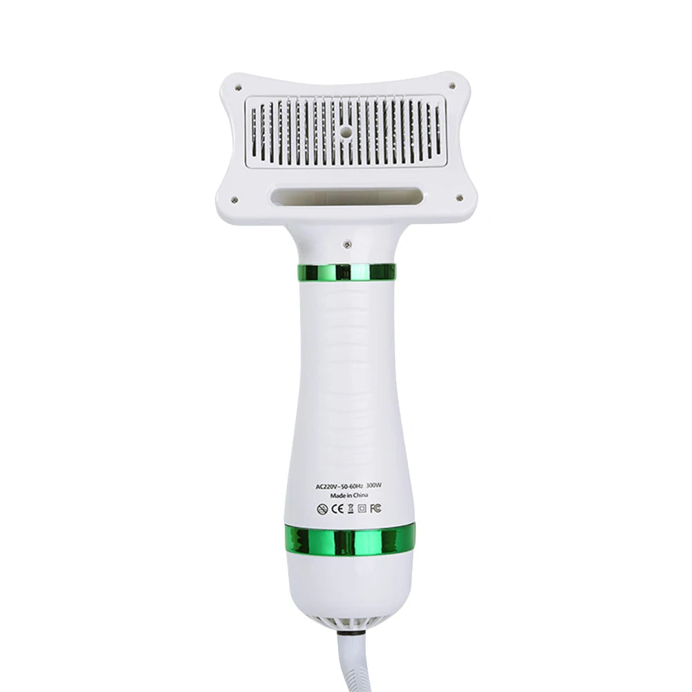 2 in 1 Portable Cat Grooming Brush and Low Noise Dog Hair Dryer Comb
