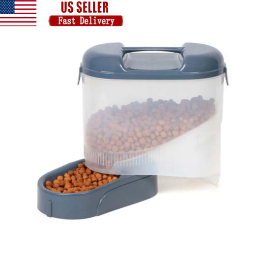XMSJ Portable Pet Food Dispenser Auto Flow Bowl For Dogs