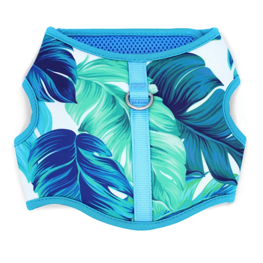 DUTRIEUX Tropical Leaf Adjustable Dog Harness D Ring Straps