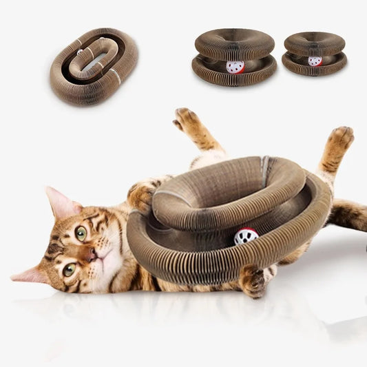 Kitty Kurlz Foldable Cat Scratching Board Duo Toy Sets
