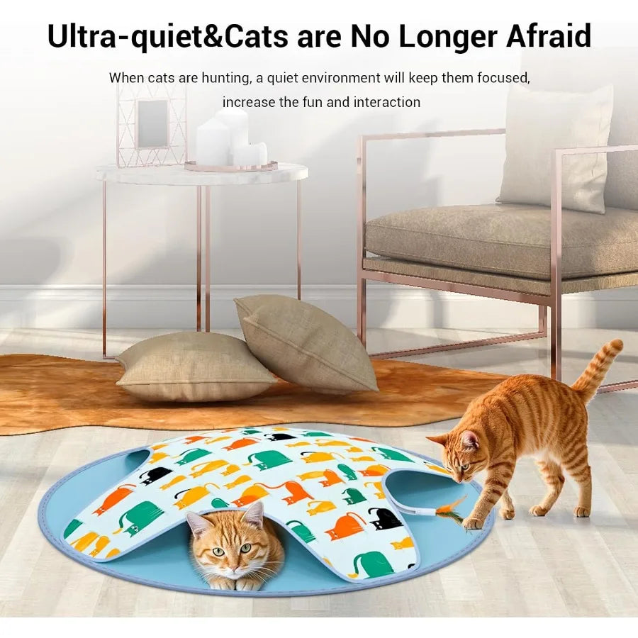 Guangdong CN Interactive Cat Toy 2in1 Hide Seek Feathers
