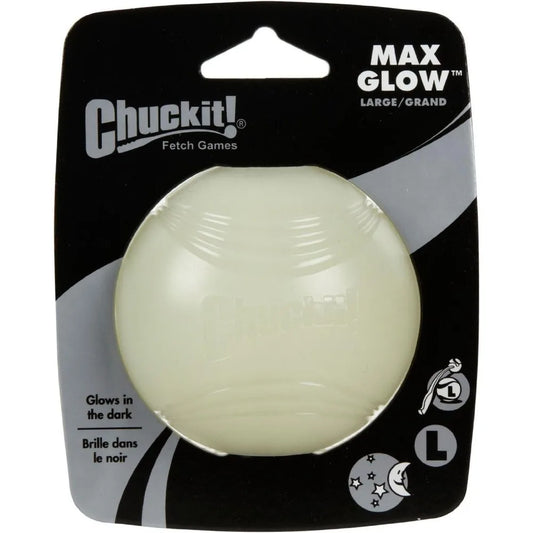 Chuckit Max Glow Ball Dog Toy For Nighttime Outdoor Fun